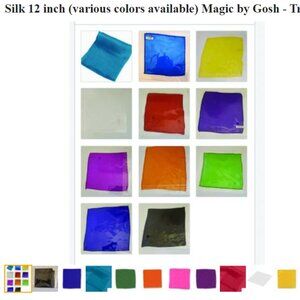 Silk 12 inch (various colors available) Magic by Gosh - Trick